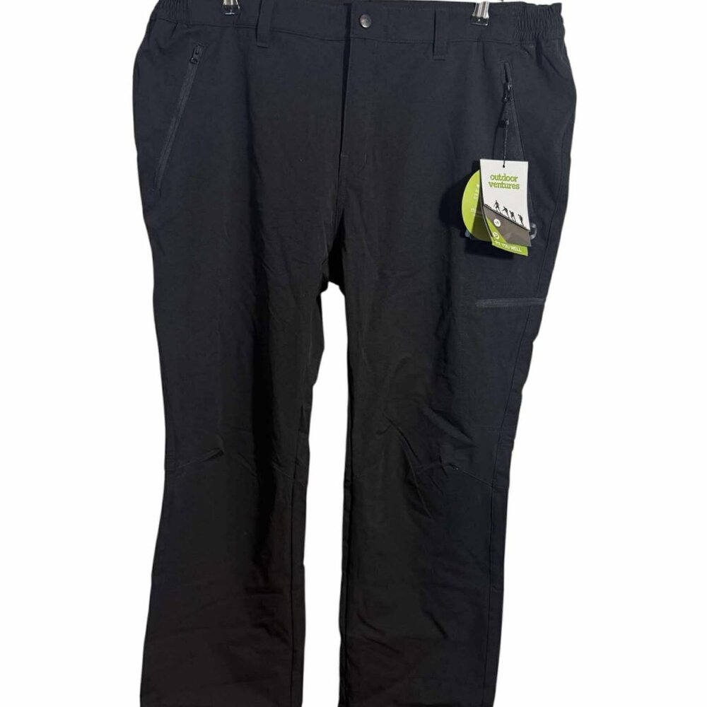 Women's Cargo Pants, Outdoor Ventures, NEW, Black, Elastic Size 18 (38-41)